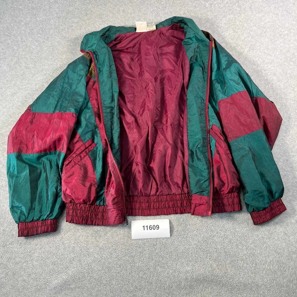 Vintage Rock Creek Casuals Windbreaker Jacket Women Medium Multicolor Colorblock